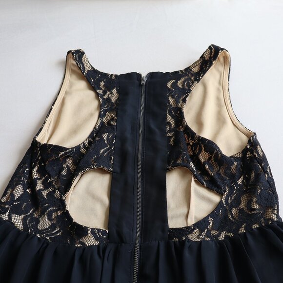 Target Xhilaration Black Lace High Low Dress - Picture 5 of 8